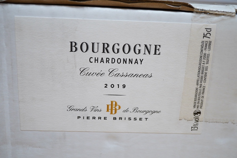 Pierre Brisset Bourgogne Chardonnay, 2019, case of twelve bottles